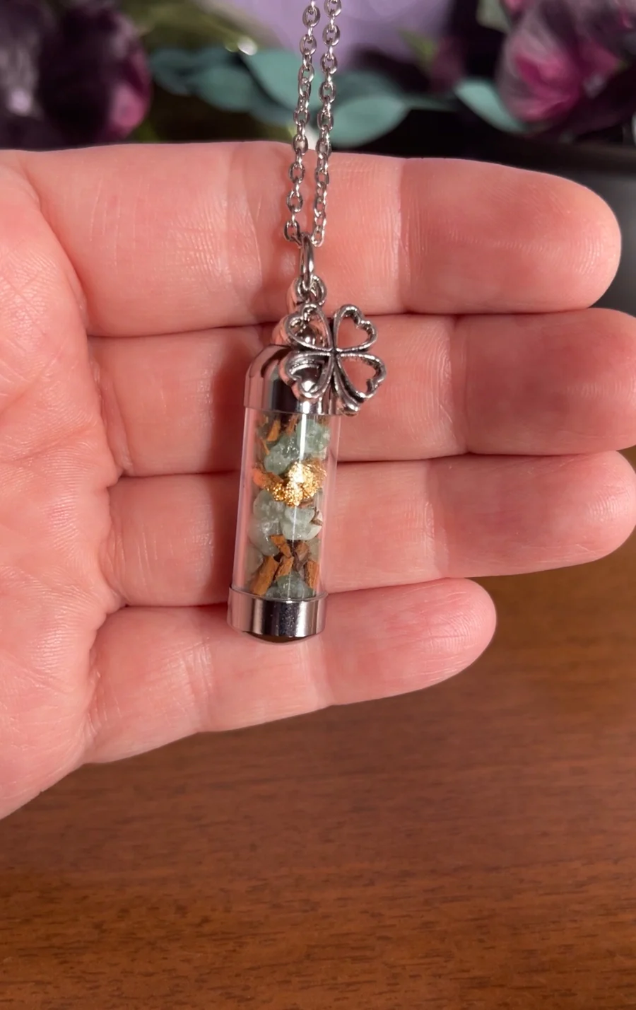 Abundance Spell Jar Amulet Necklace - Image 3