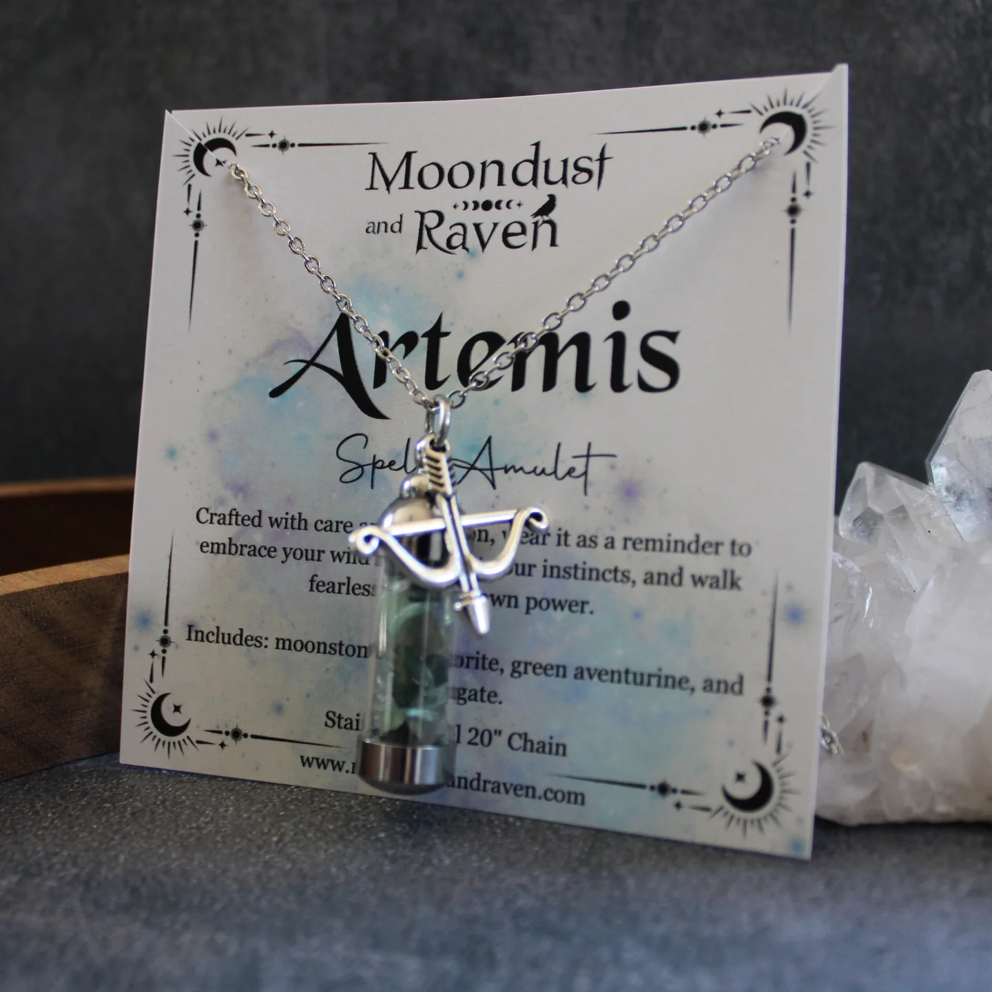 Artemis Spell Jar Amulet Necklace - Image 3
