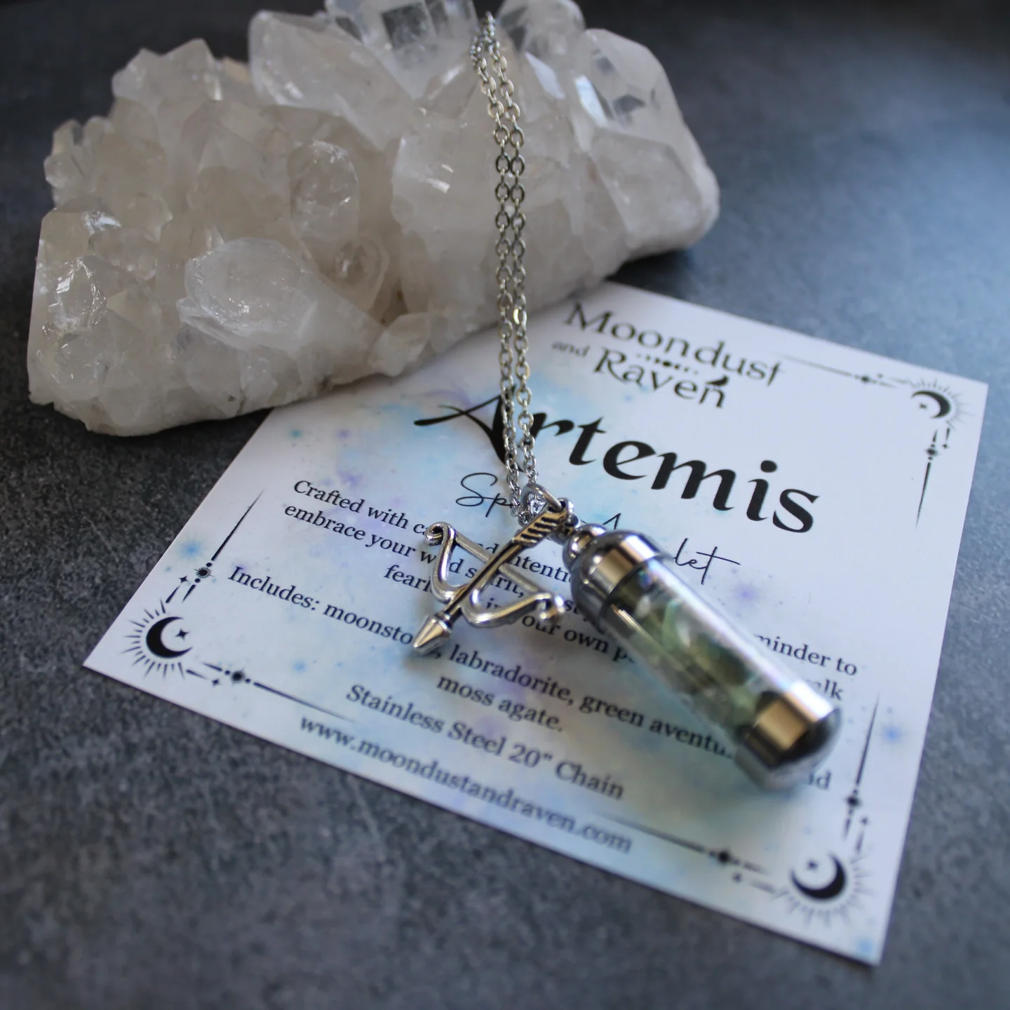 Artemis Spell Jar Amulet Necklace - Image 4