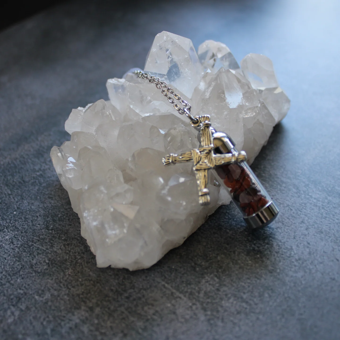 Brigid Spell Jar Amulet Necklace - Image 4