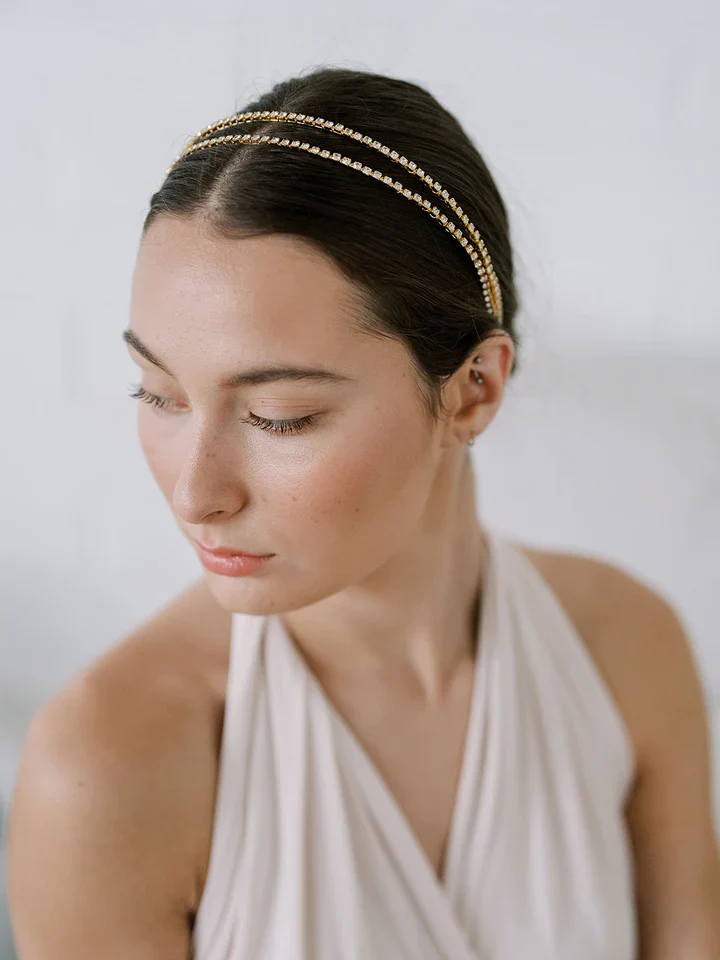 Double Band Sparkle Crystal Headband - Image 2