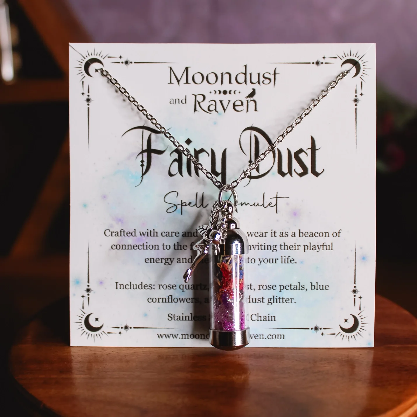 Fairy Dust Spell Jar Amulet Necklace - Image 2