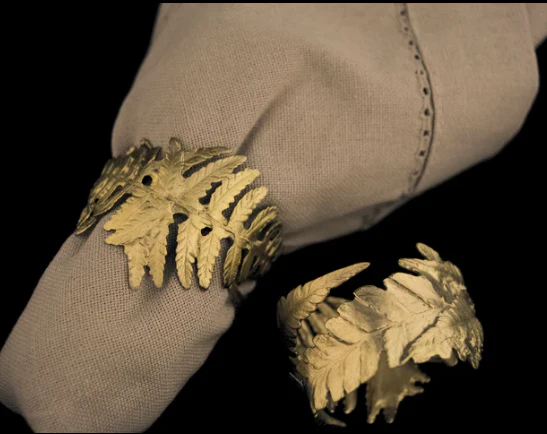 Fern Napkin Rings - Set of 4