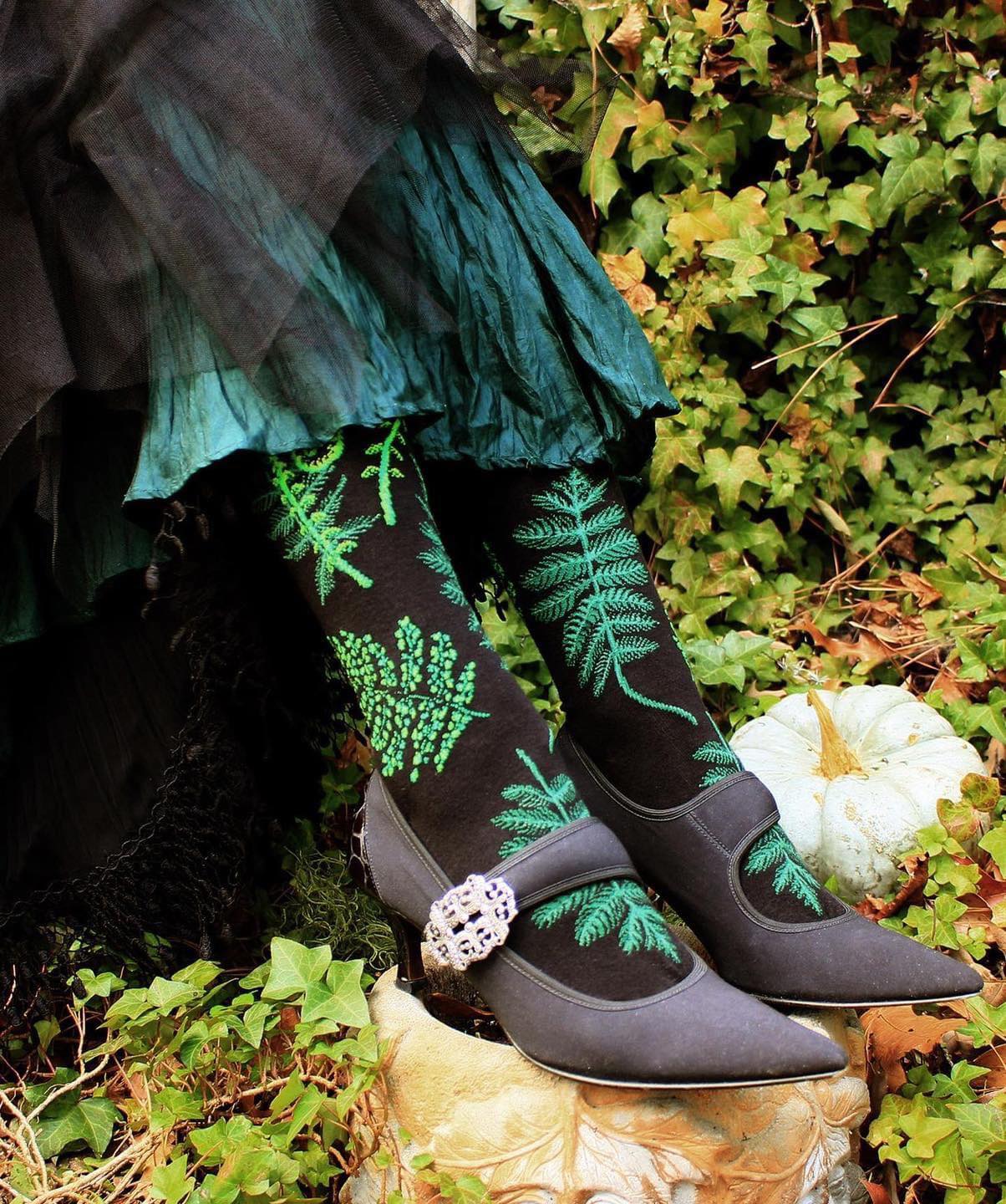 Ferns & Fiddleheads Knee High Socks