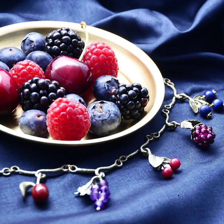 Gemstone Fruit Charm Bracelet - Image 10