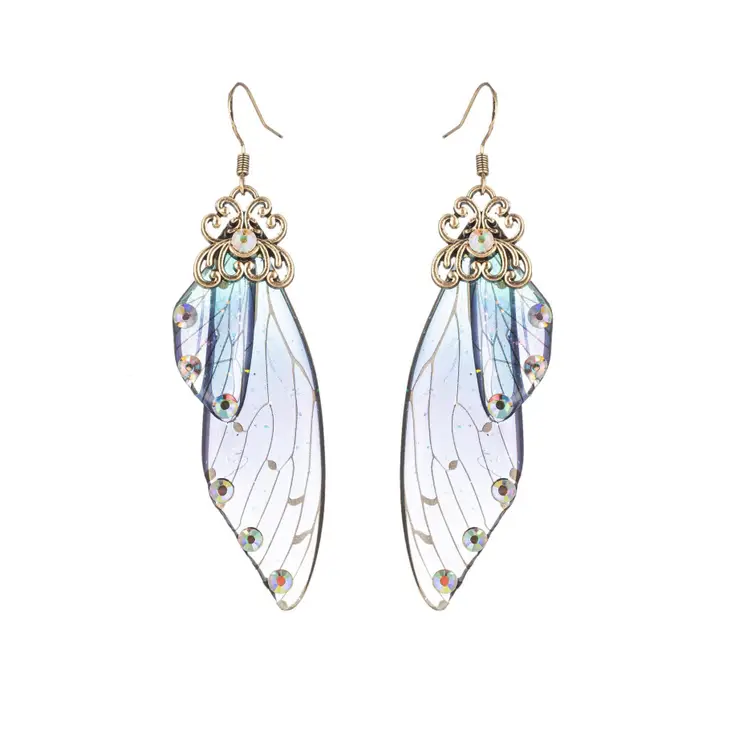 Glass Crystal Fairy Earrings