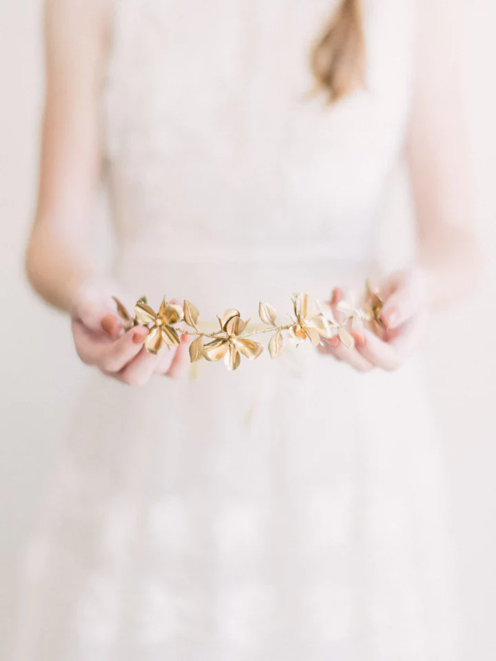 Gold Daffodil Flower Crown - Image 2