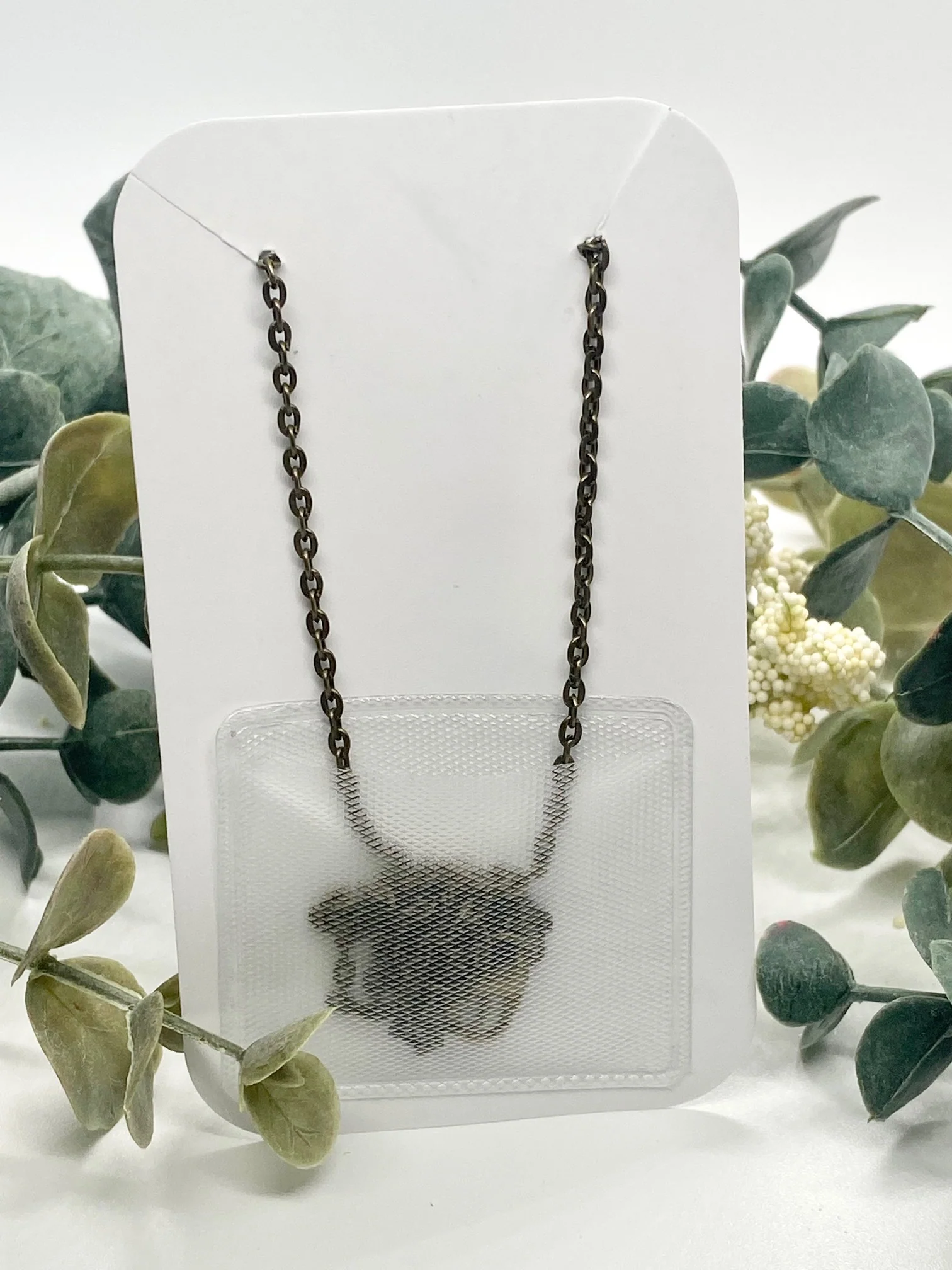Green Faerie Dust with Brass Chain - Image 8