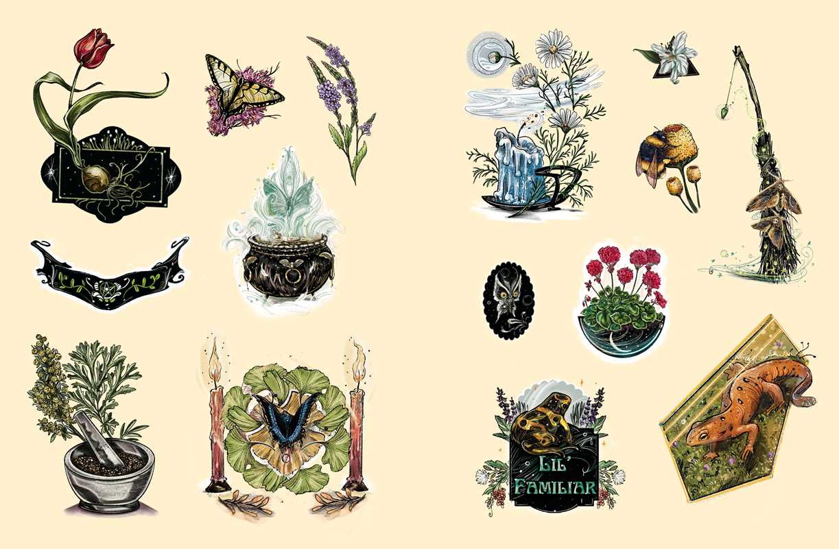 Green Witch's Sticker Book by Arin Murphy-Hiscock - Image 2