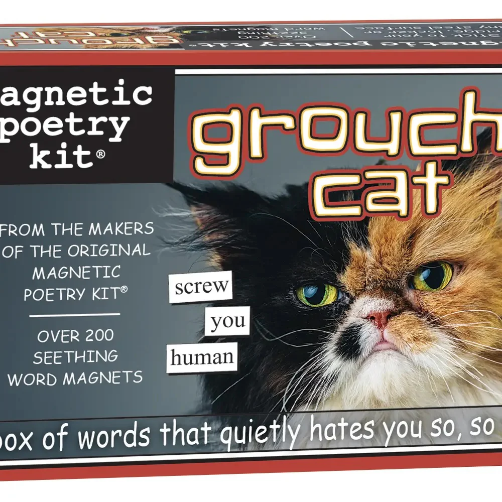 Grouchy Cat Magnetic Poetry Kit - Image 2