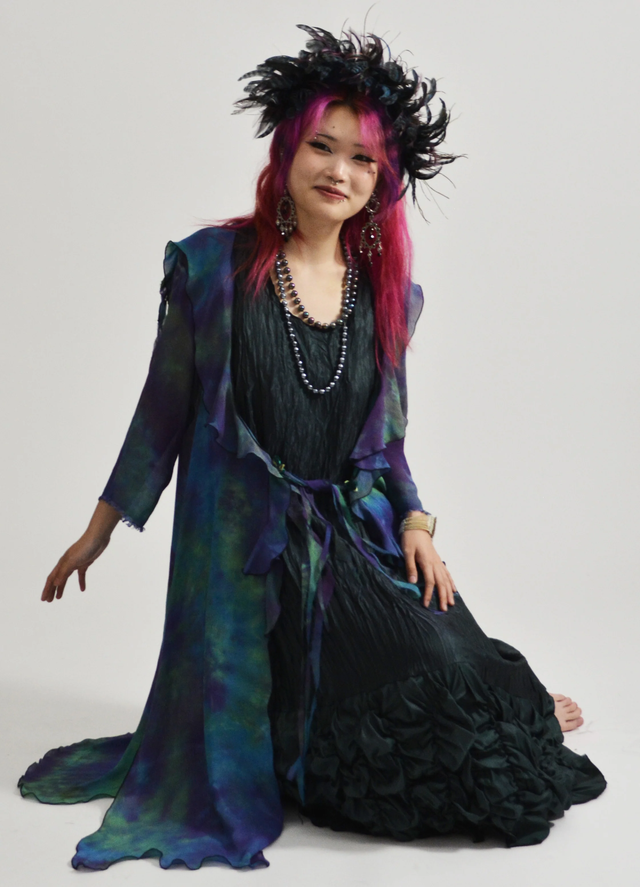 Deep Forest Hand Dyed Duster - Image 3