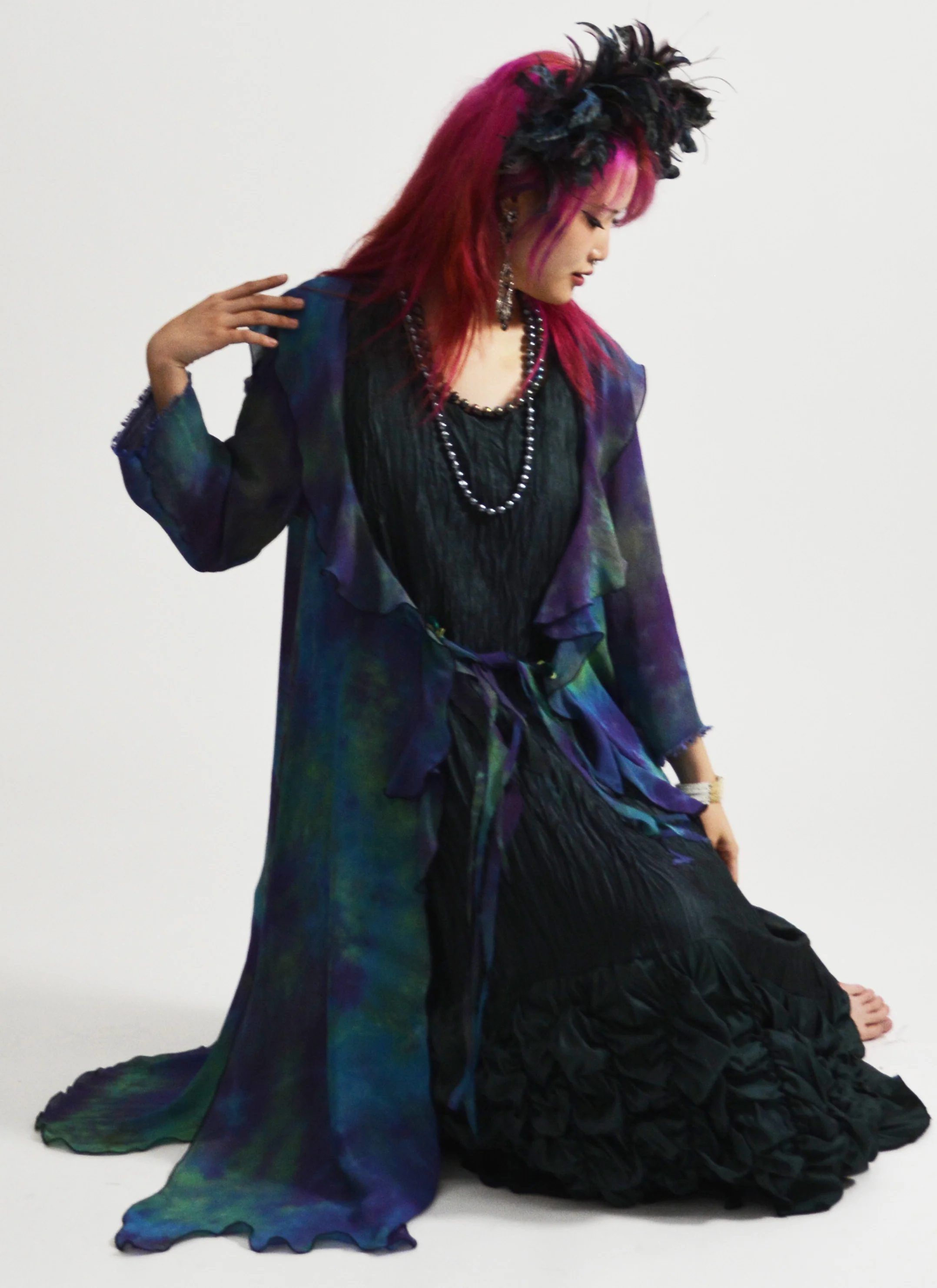 Deep Forest Hand Dyed Duster - Image 4