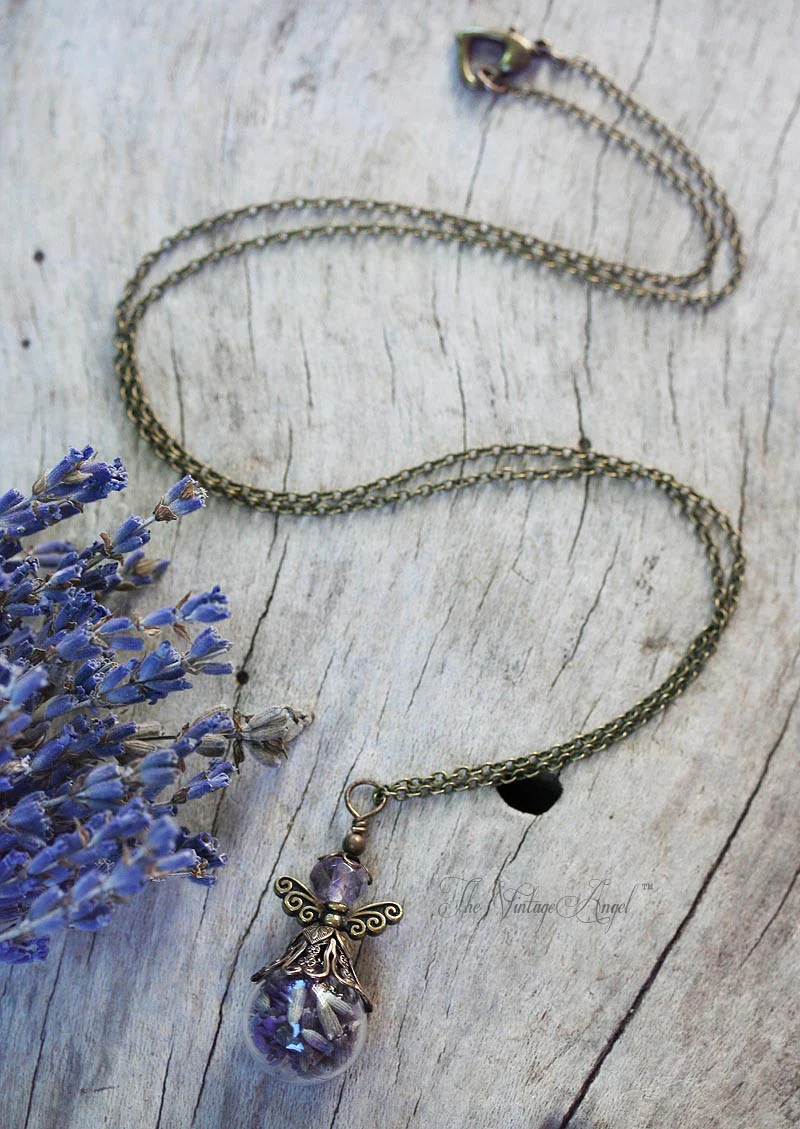Lavender Faerie Necklace by The Vintage Angel - Image 4