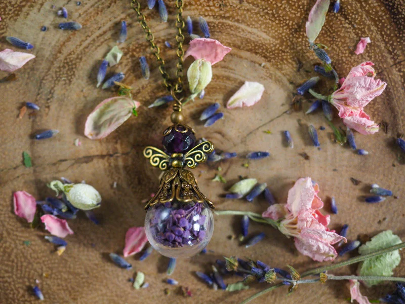Lavender Faerie Necklace by The Vintage Angel - Image 6