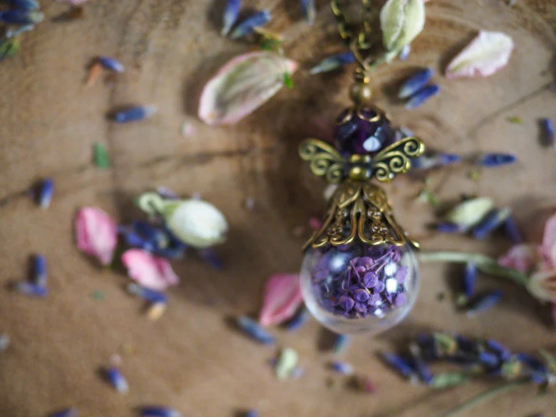 Lavender Faerie Necklace by The Vintage Angel - Image 7