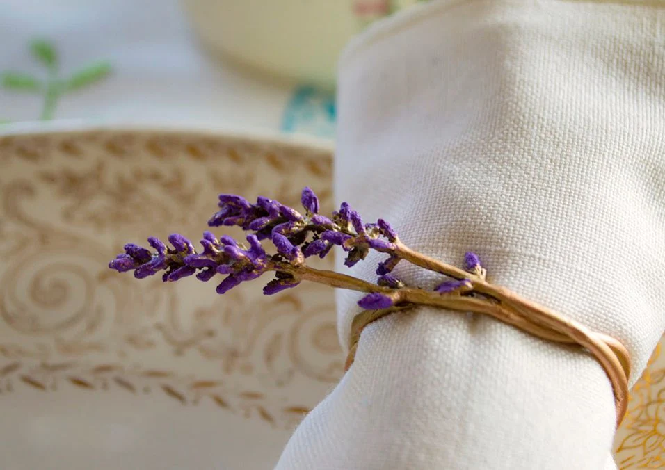 Lavender Napkin Rings - Set of 4 - Image 2