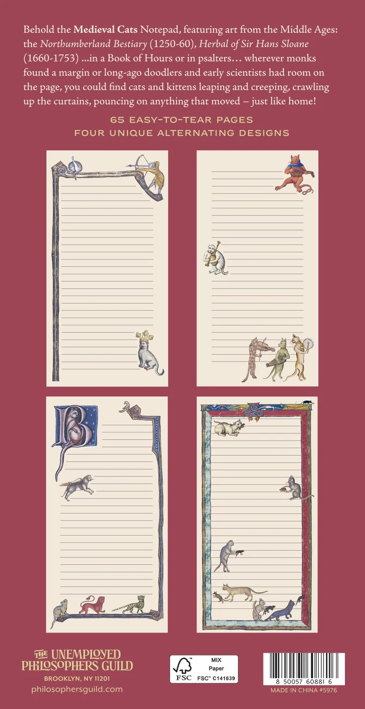 Medieval Cats Notepad - Image 4