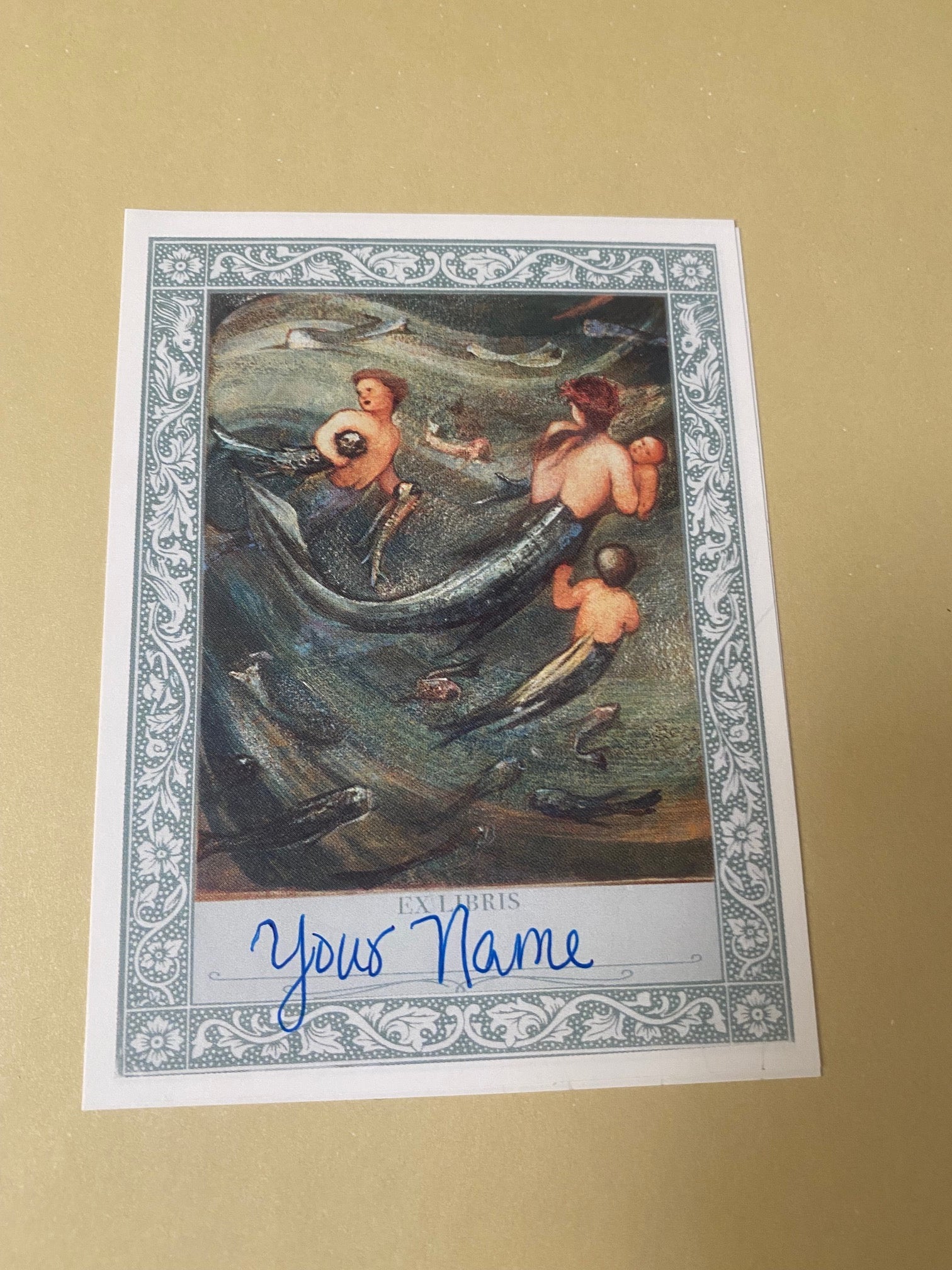 Mermaids in the Deep Bookplates, Set of Six - Image 4