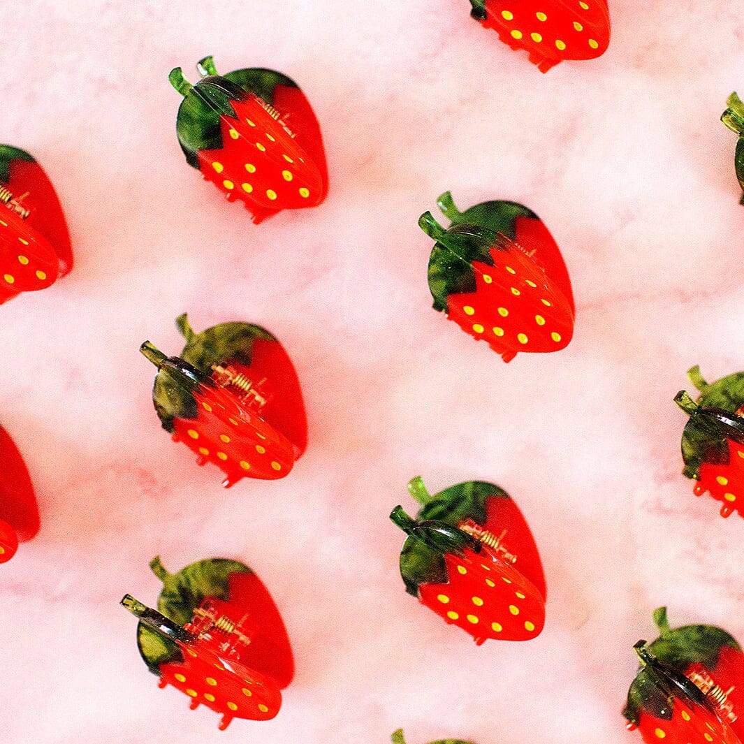 Mini Strawberry Hair Claw Clip - Image 6