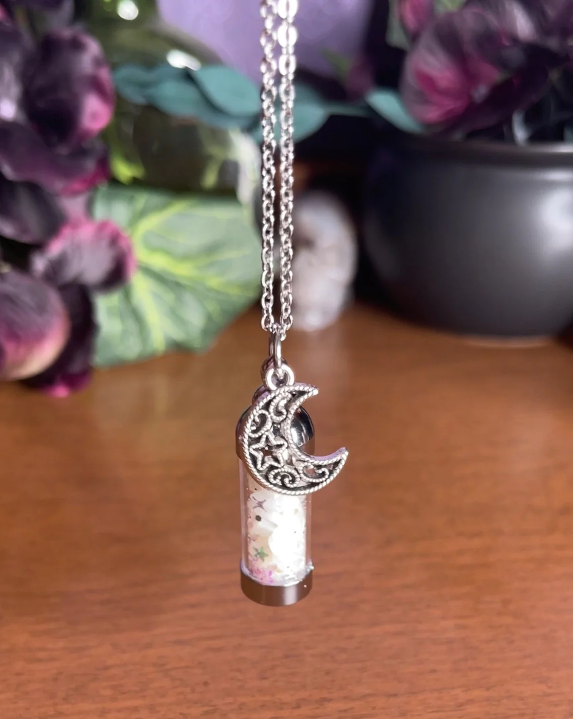 Moondust Spell Jar Amulet Necklace - Image 5