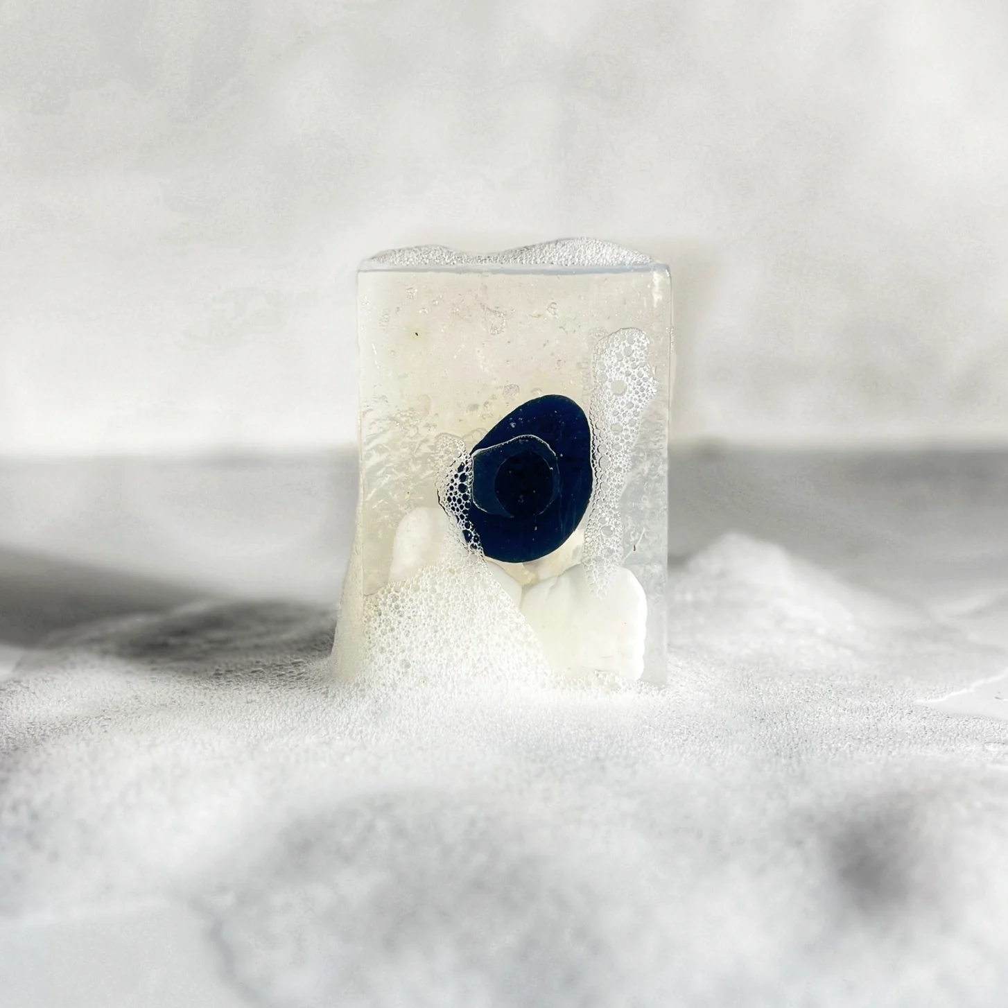 Moonlight Gemstone Bar Soap in Golden Honey with Obsidian - Image 5