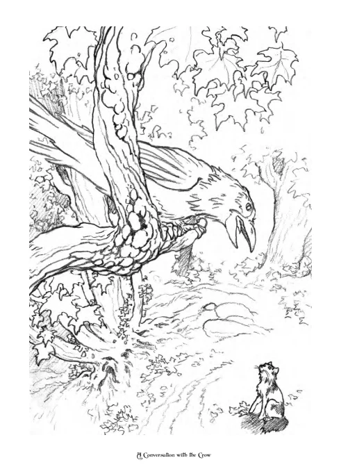 Mythic Coloring Book PDF: Charles Vess - Image 4