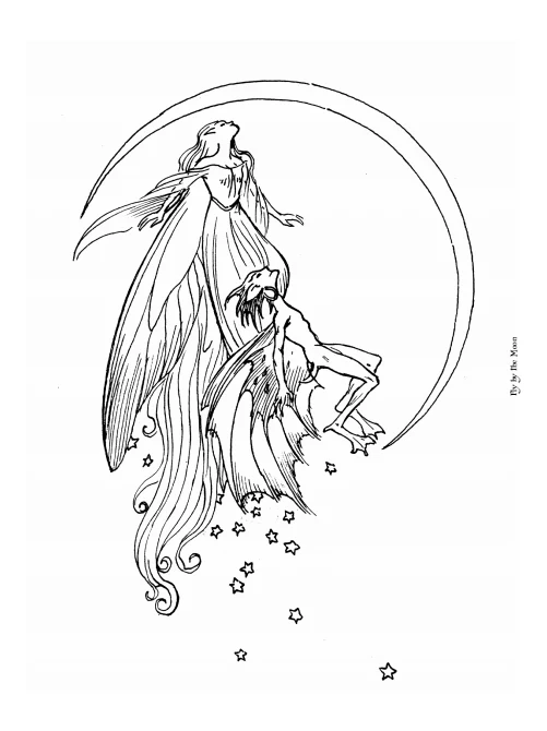 Mythic Coloring Book PDF: Charles Vess - Image 6