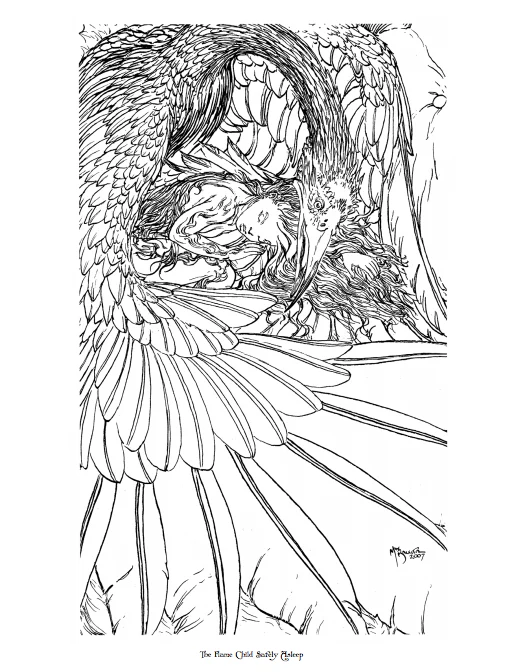 Mythic Coloring Book PDF: Michael Kaluta - Image 3