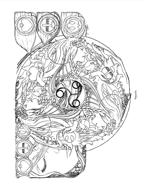 Mythic Coloring Book PDF: Michael Kaluta - Image 6