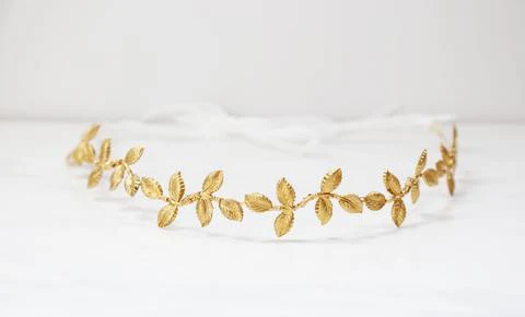 Petite Gold Leaf Crown - Image 4