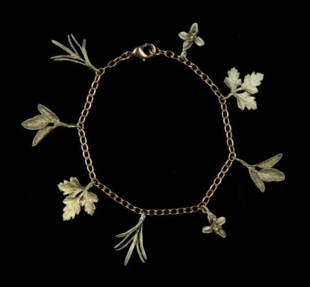 Petite Herb Charm Bracelet - Image 3
