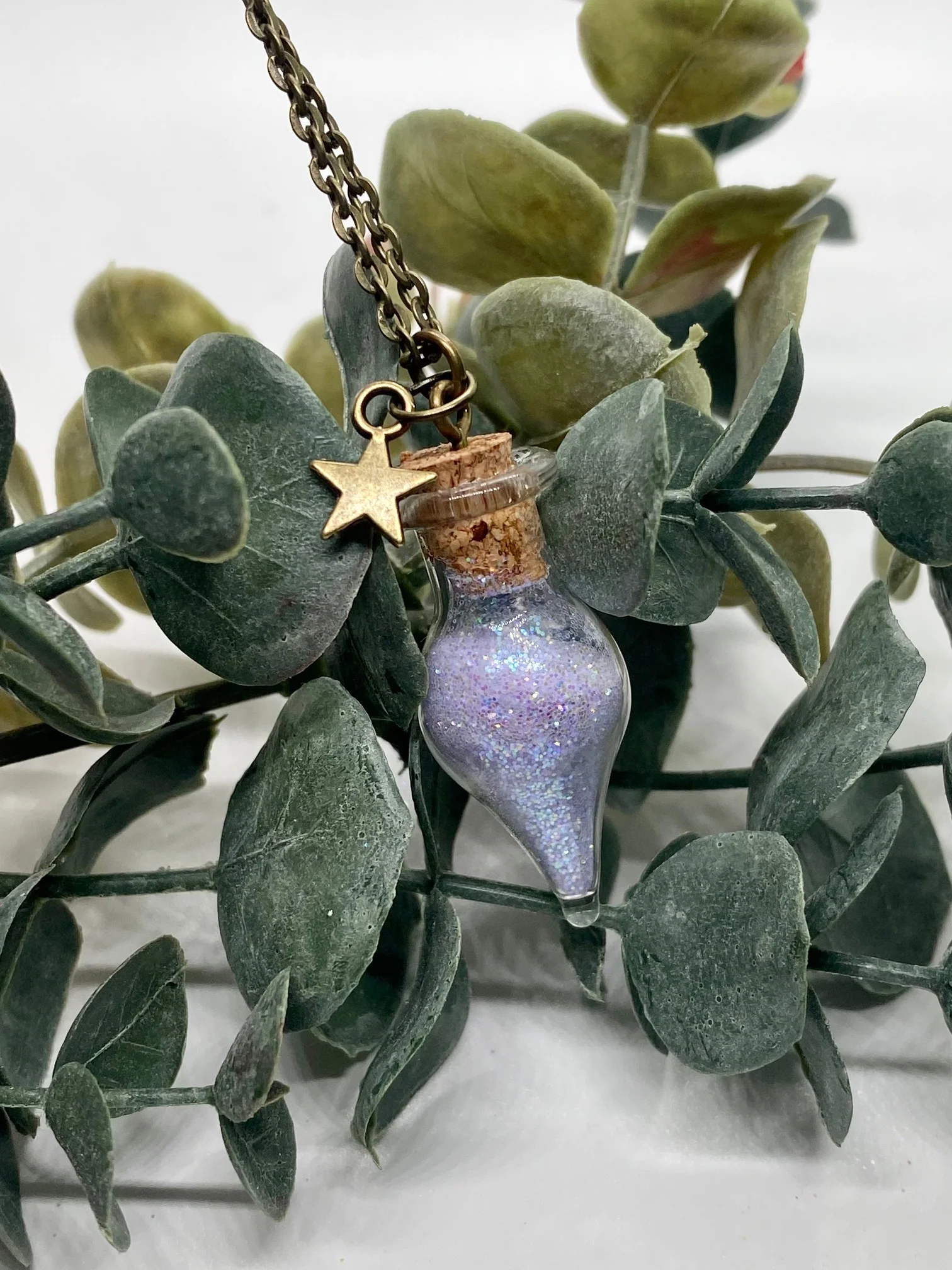 Purple Faerie Dust with Brass Chain - Image 15