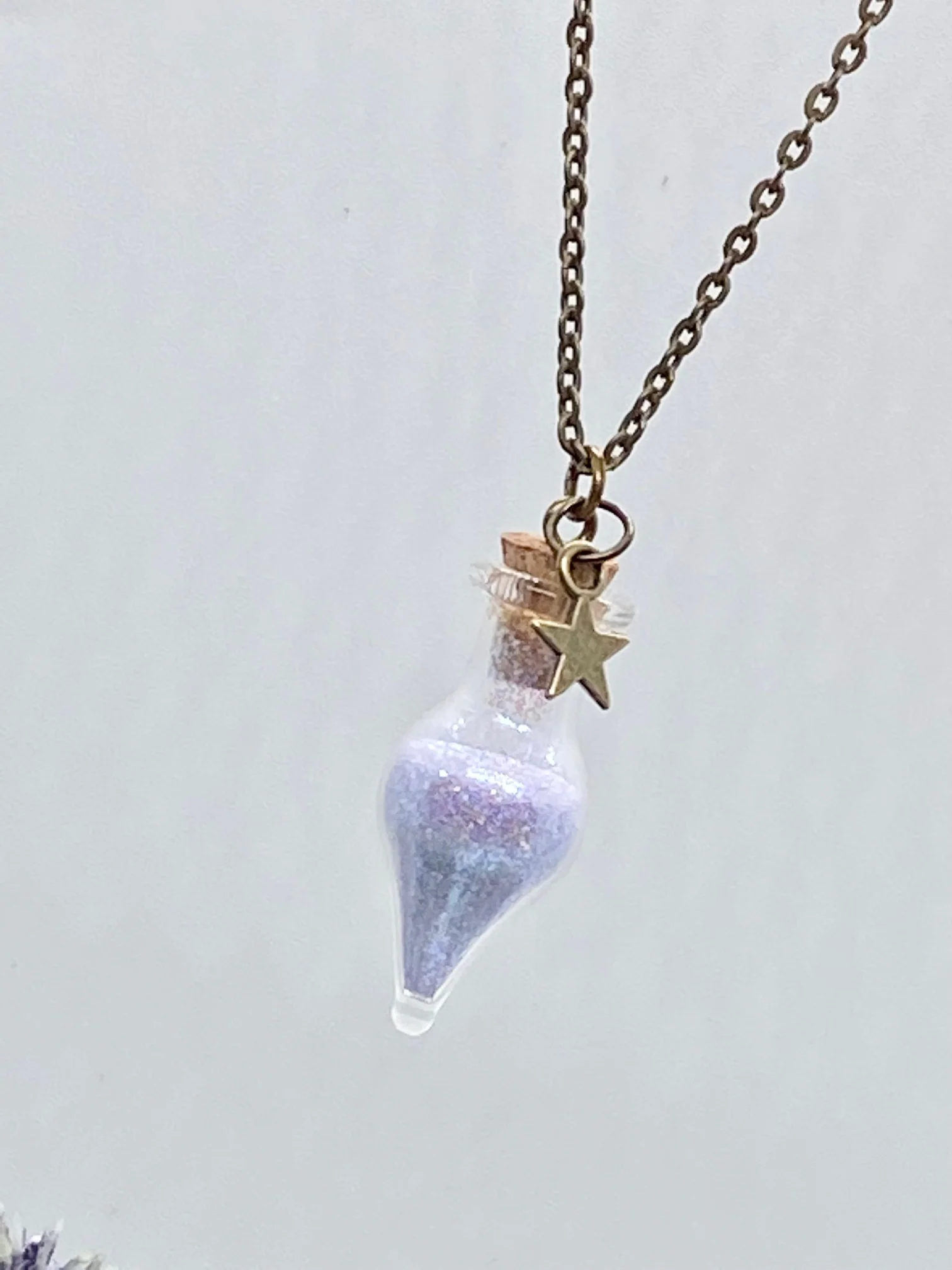 Purple Faerie Dust with Brass Chain - Image 7