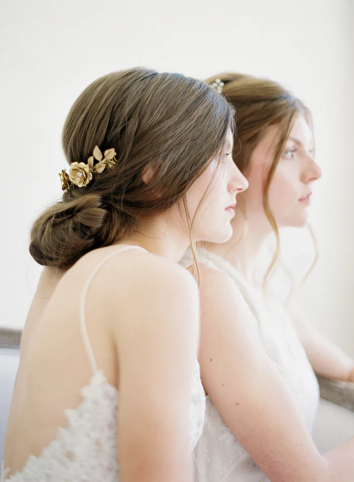 Rose Garden Back Bridal Comb - Image 2