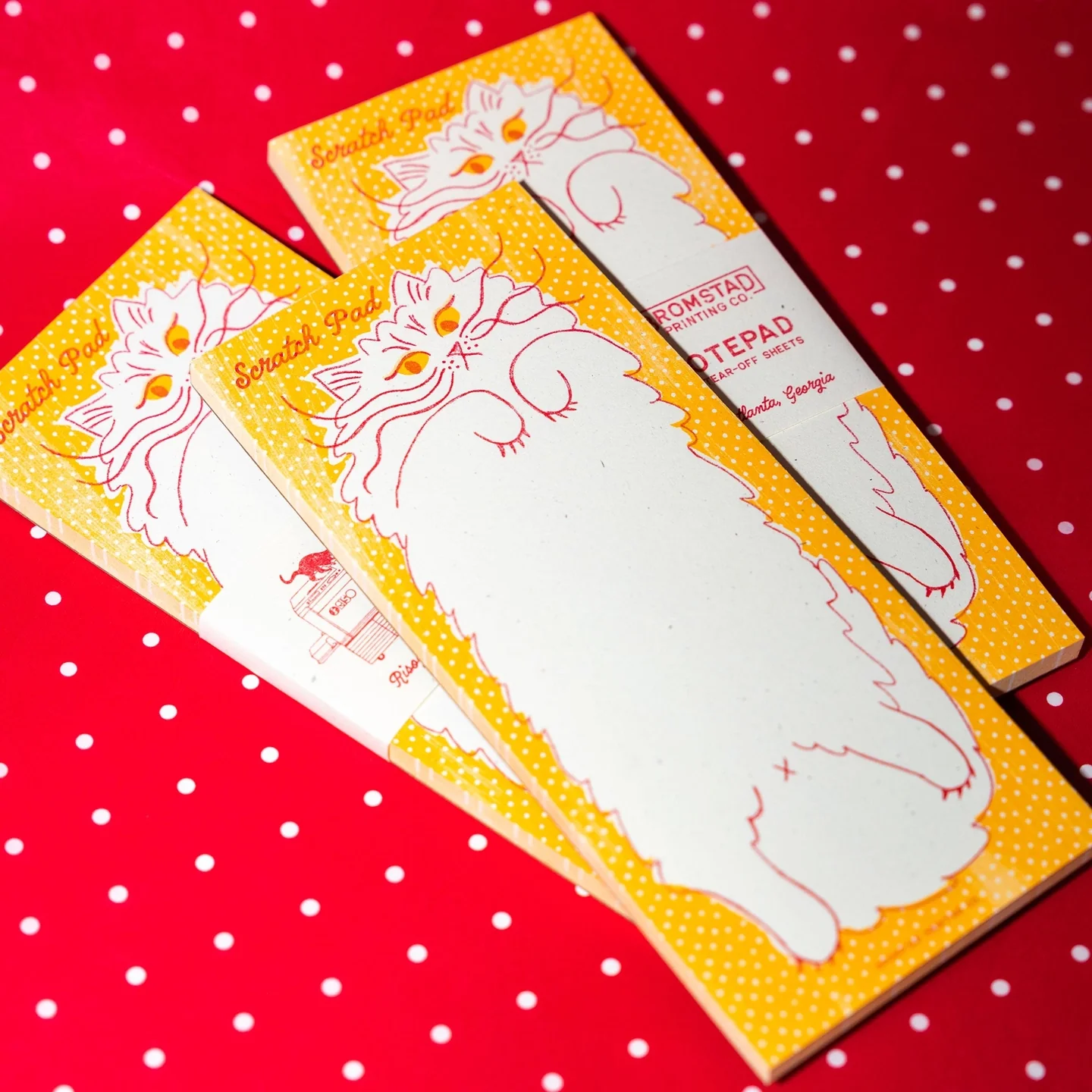 Scratch Pad Cat Risograph Notepad - Image 3