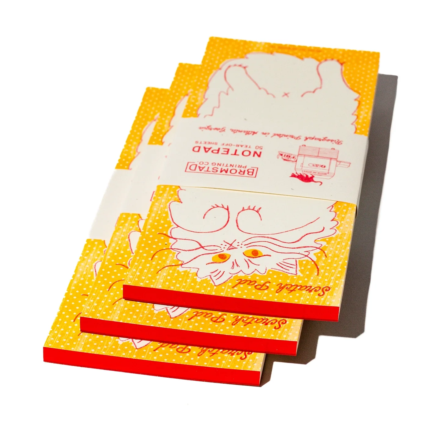 Scratch Pad Cat Risograph Notepad - Image 4