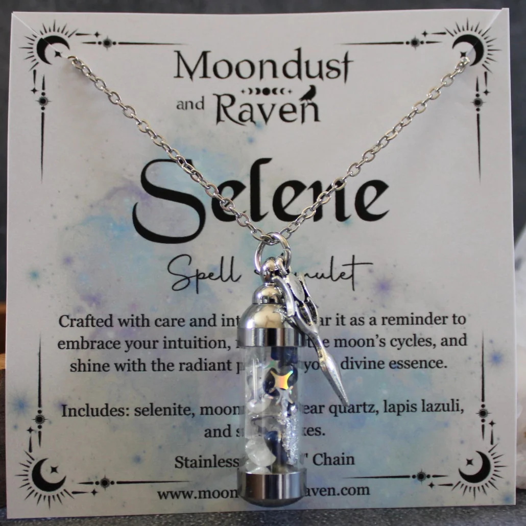 Selene Spell Jar Amulet Necklace - Image 2