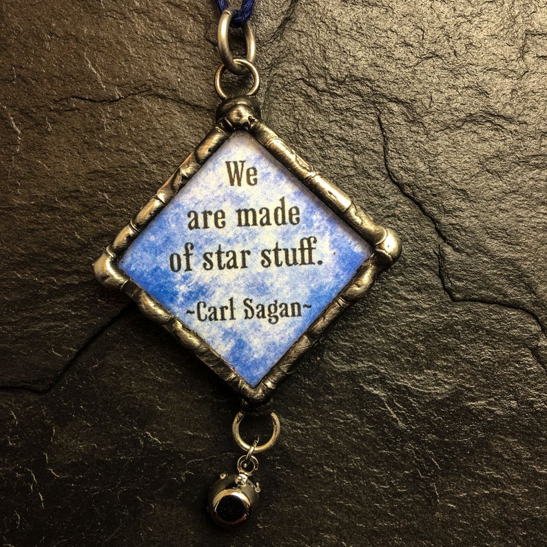 Urania Pendant with Carl Sagan Quote - Image 3