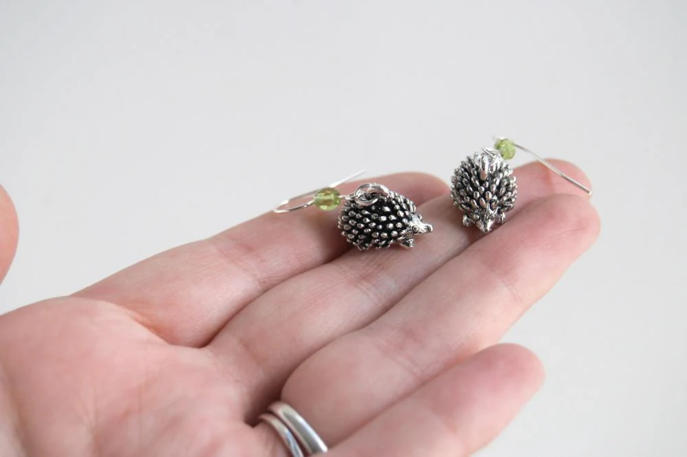 Teeny Tiny Hedgehog Earrings - Image 4