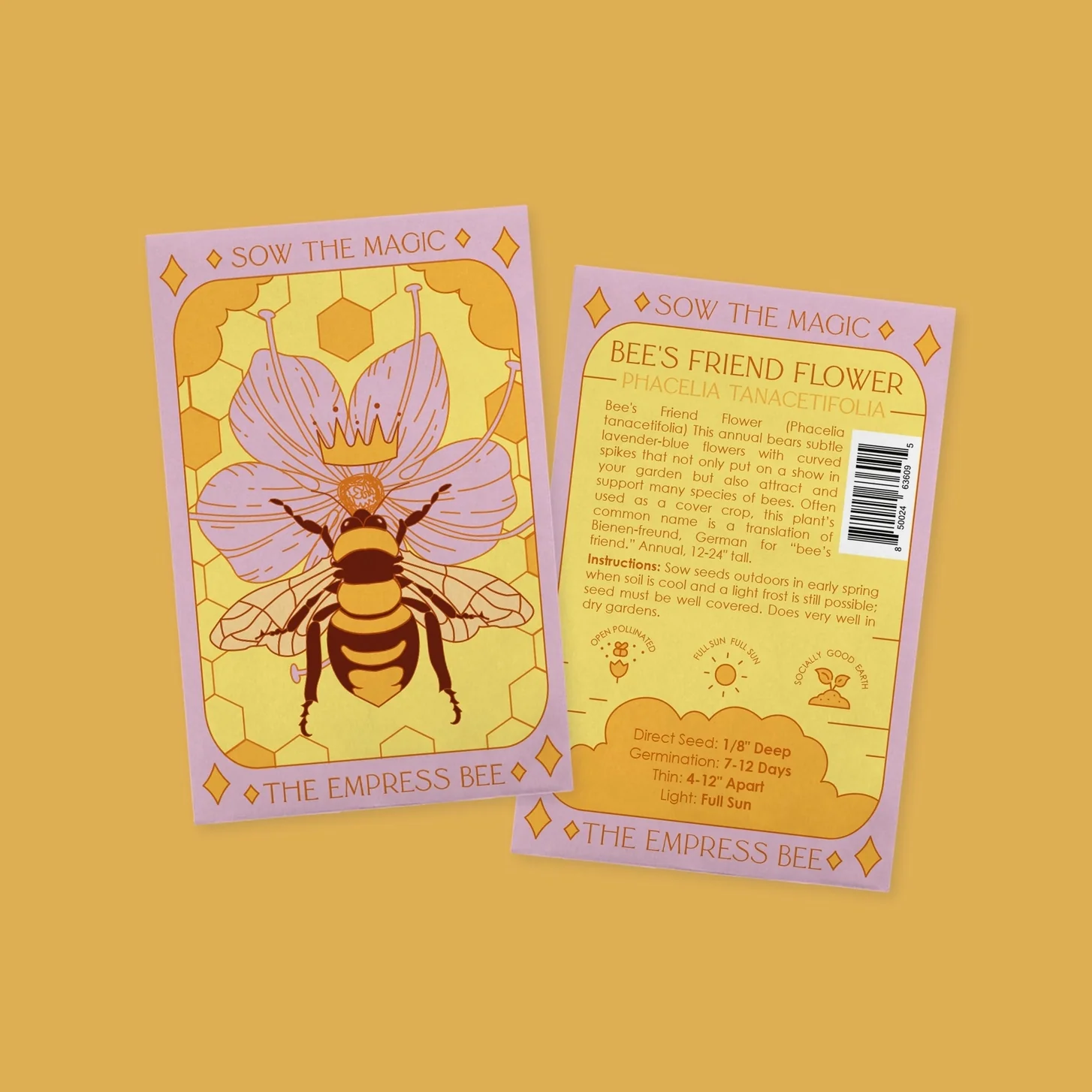 The Empress Bee Tarot Seed Packet - Image 2