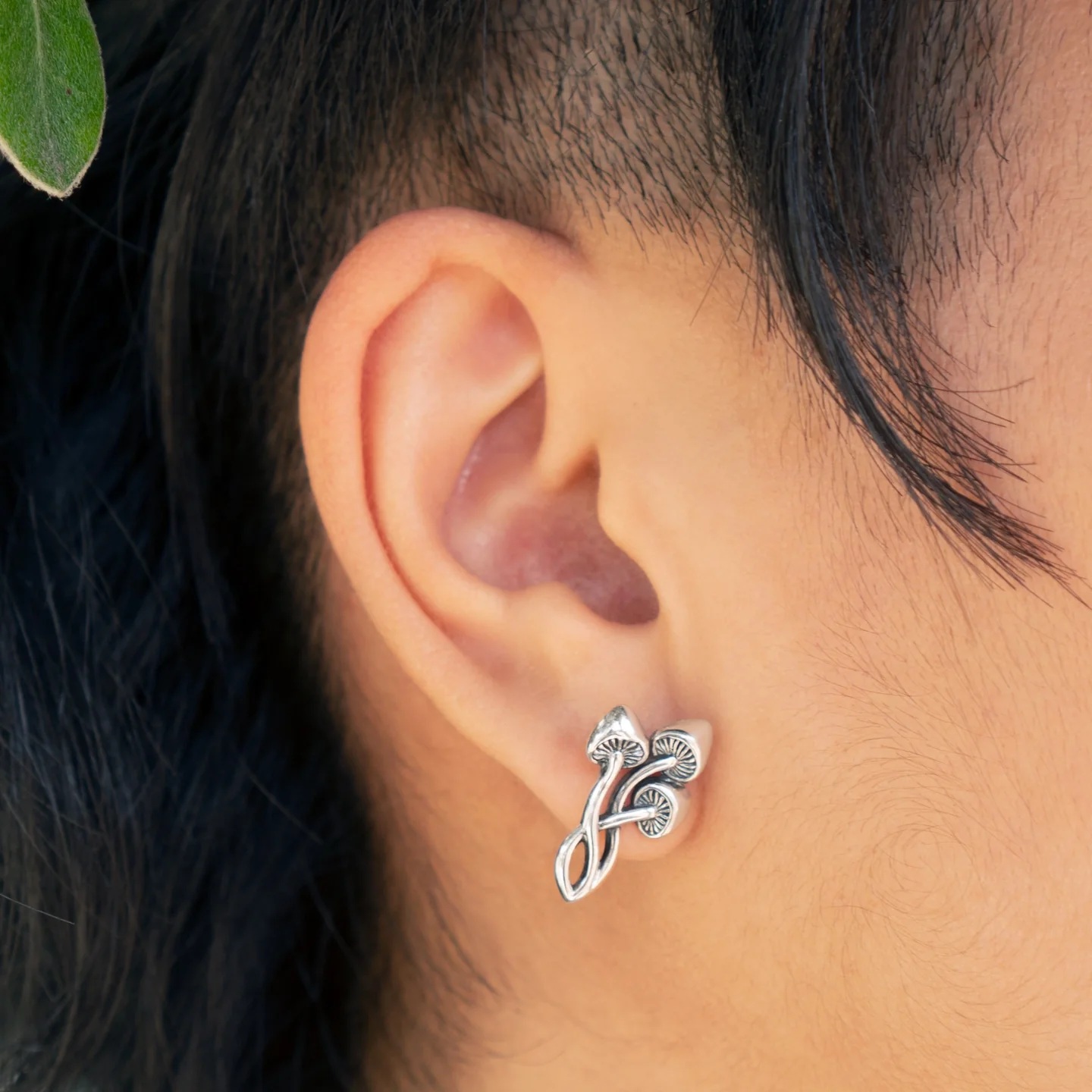 Three Mushroom Post Earrings - Image 2