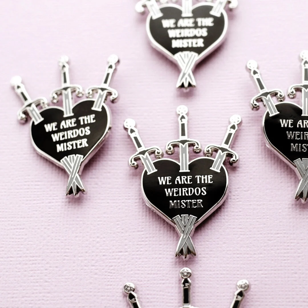 Three of Weirdos Enamel Pin - Image 3