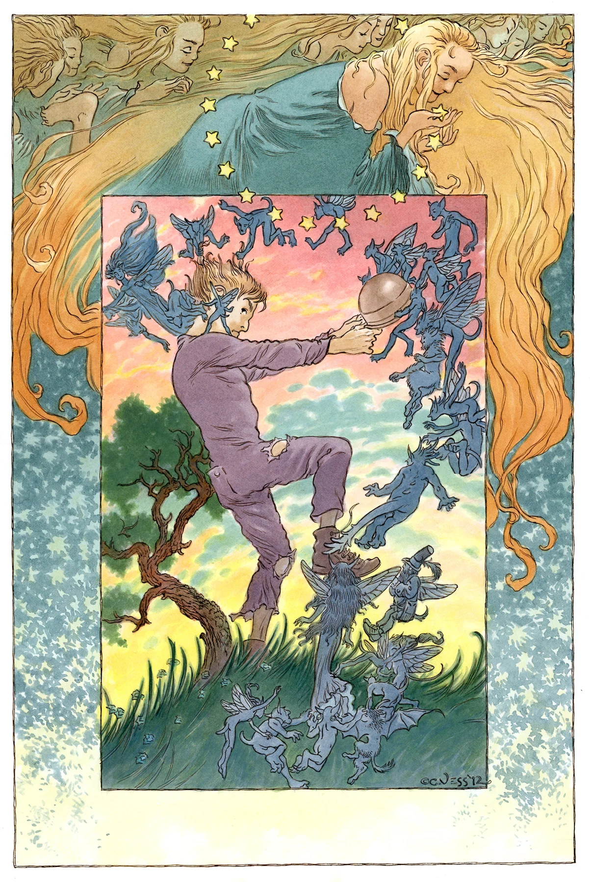 Tristran Wrestles with the Faeries - Signed Art Print - Image 3