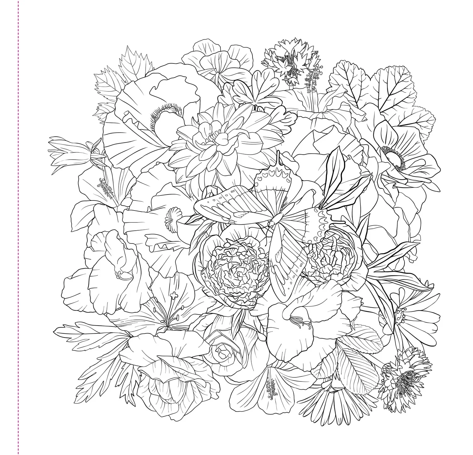 Wildflowers Adult Coloring Book - Image 6