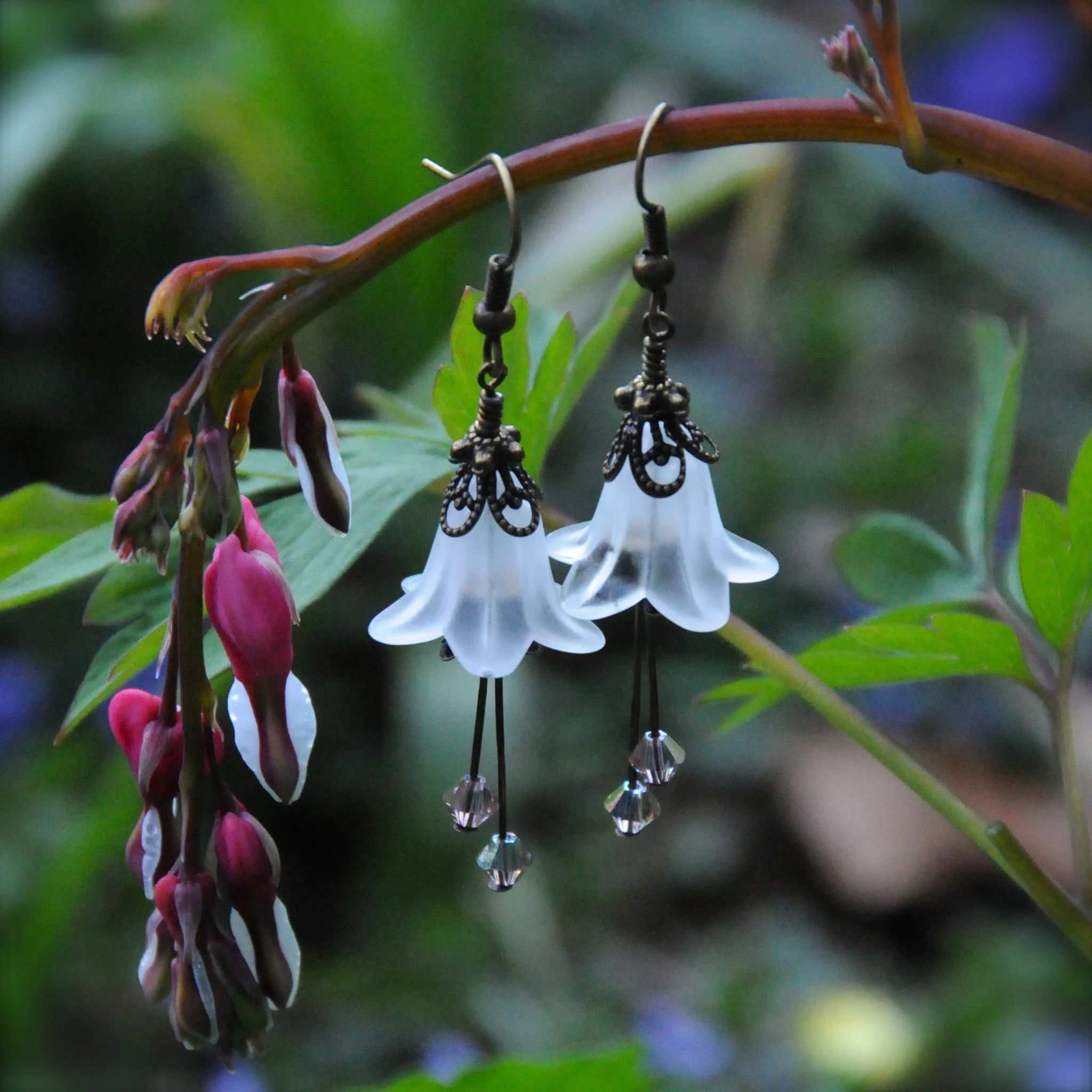 Winter Blossom Flower Earrings - Image 6