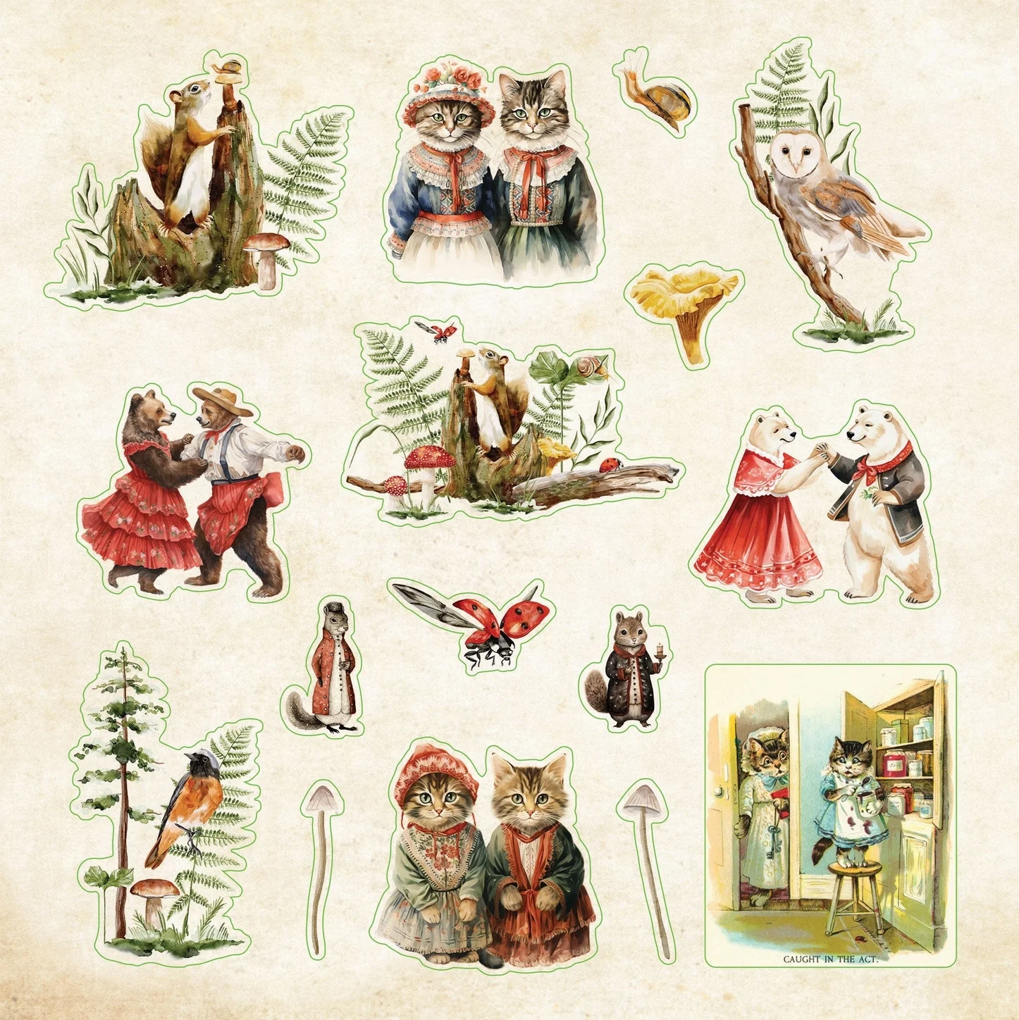 Zoological Ephemera Sticker Book - Image 7